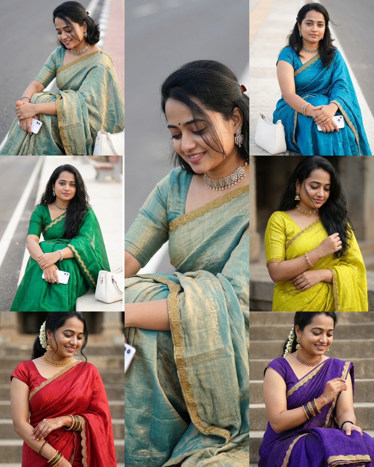 Premium Quality Dual Shade Space Silk Saree