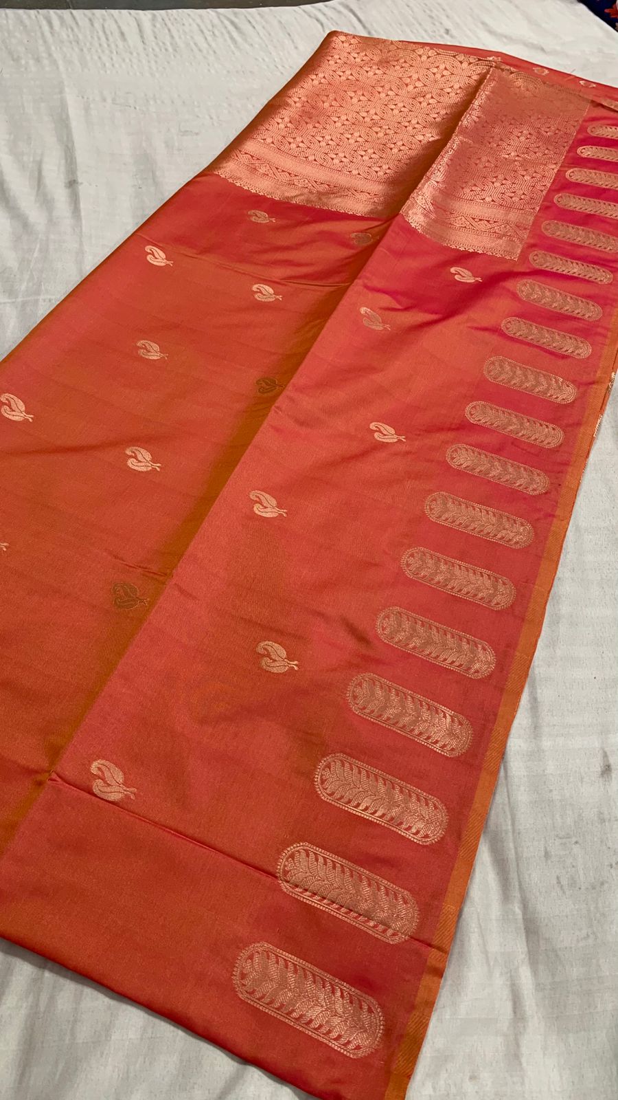Peacock Silk Saree with Beautiful Viscose Zari Motif