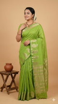 Premium Quality Raw Silk Saree in Mango Motif