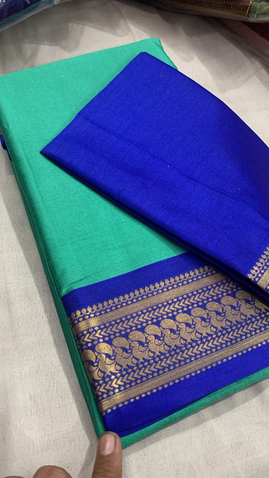 Kalyani Silk Saree With Double Side Contrast Border