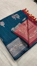 Weaving Linen Butta Saree