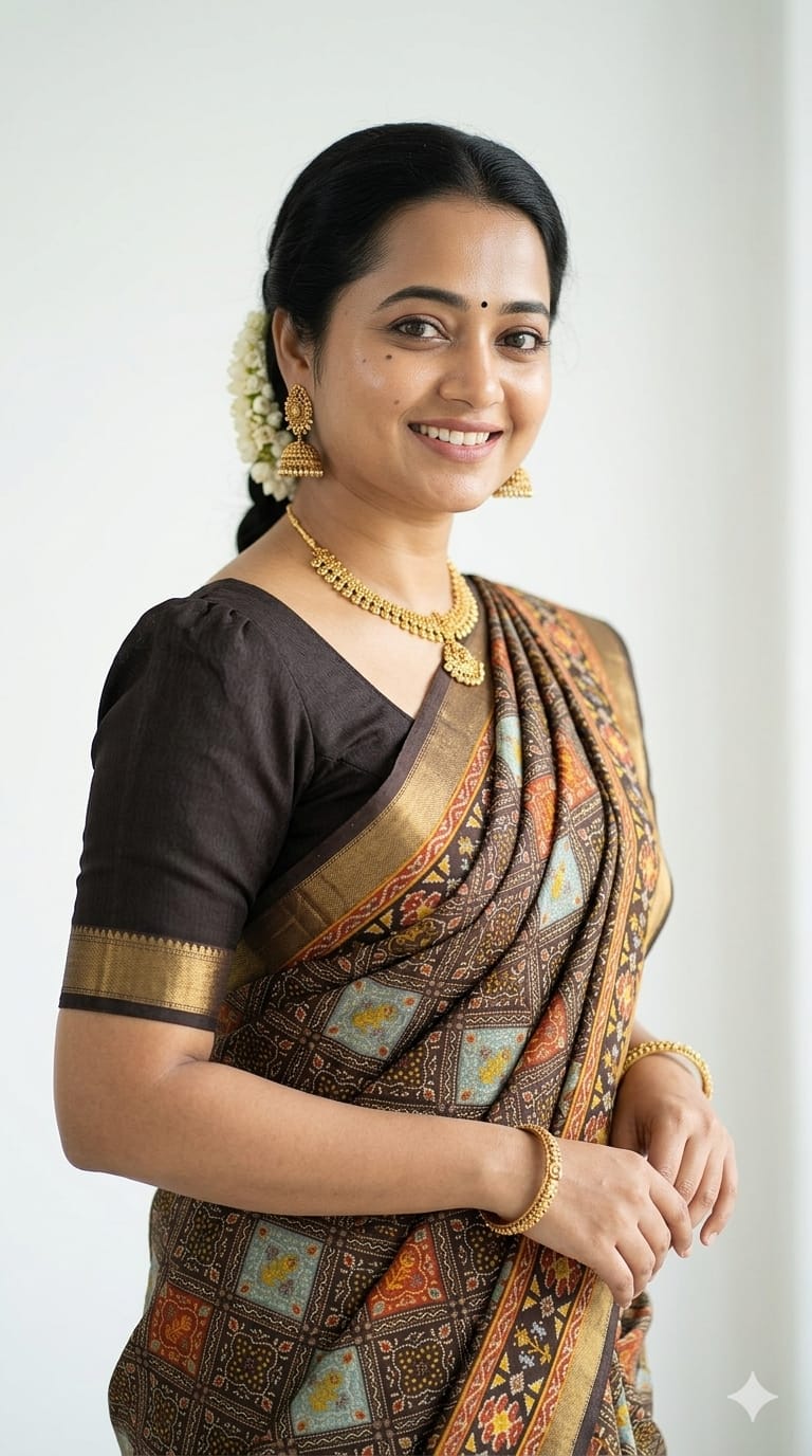 Malai Linen Cotton Saree