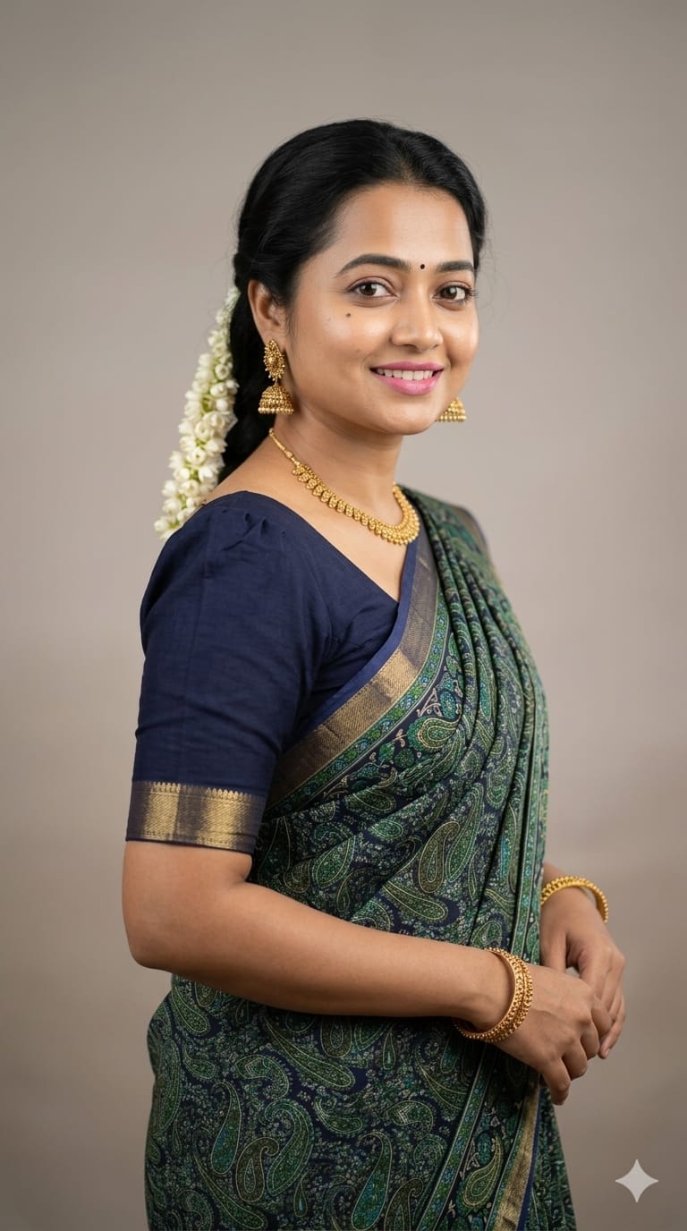 Malai Linen Cotton Saree