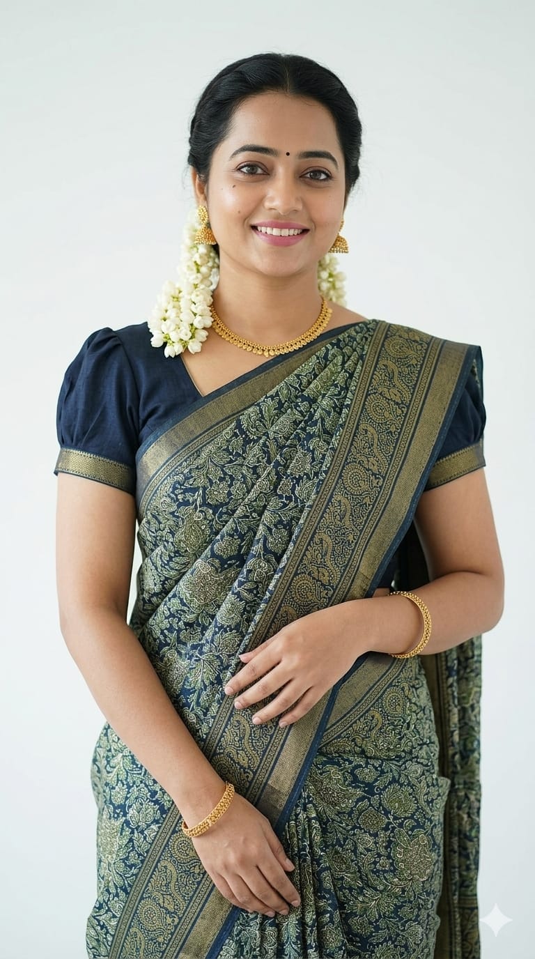 Malai Linen Cotton Saree