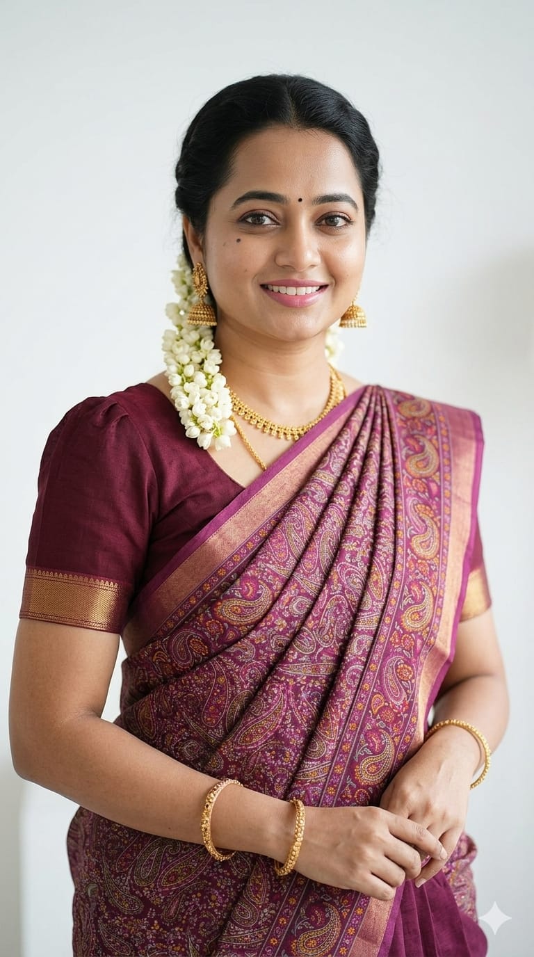 Malai Linen Cotton Saree