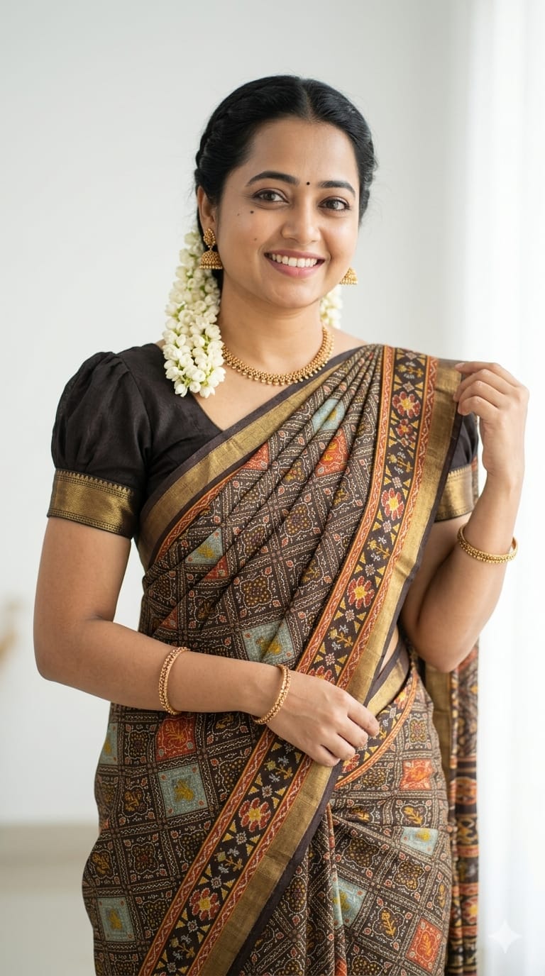 Malai Linen Cotton Saree