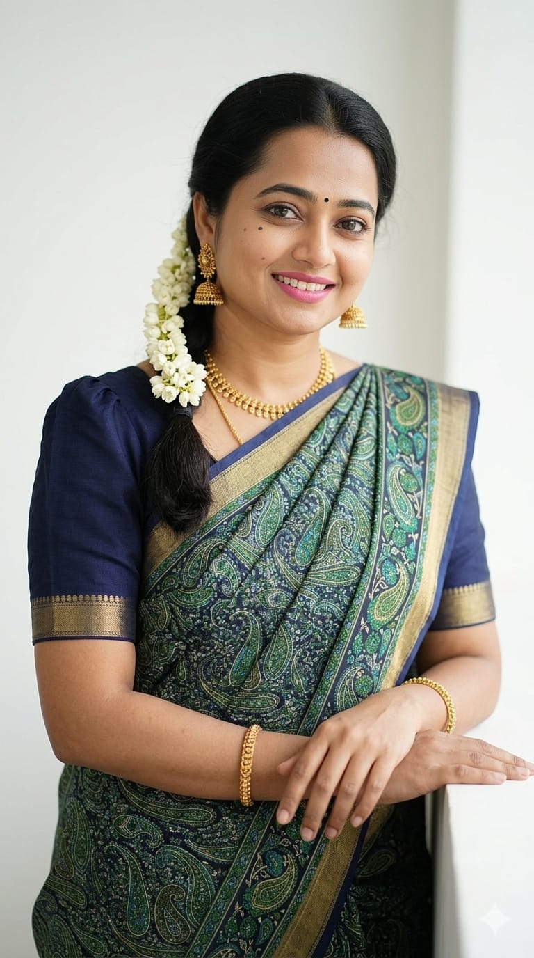 Malai Linen Cotton Saree