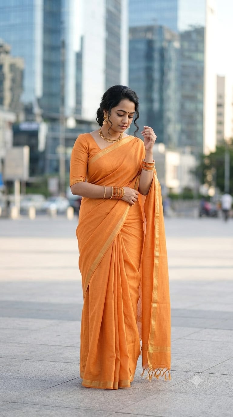 Matka Khicha Silk Saree with Patti Border