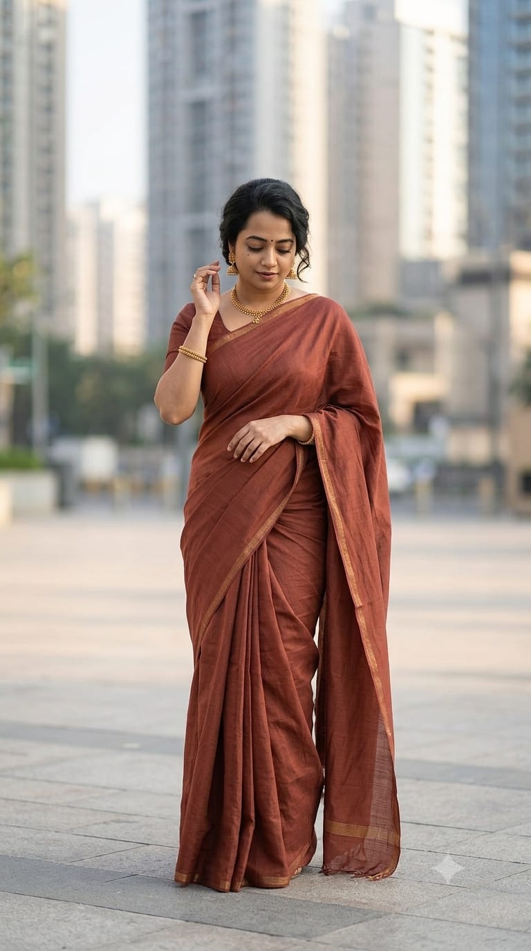 Matka Khicha Silk Saree with Patti Border