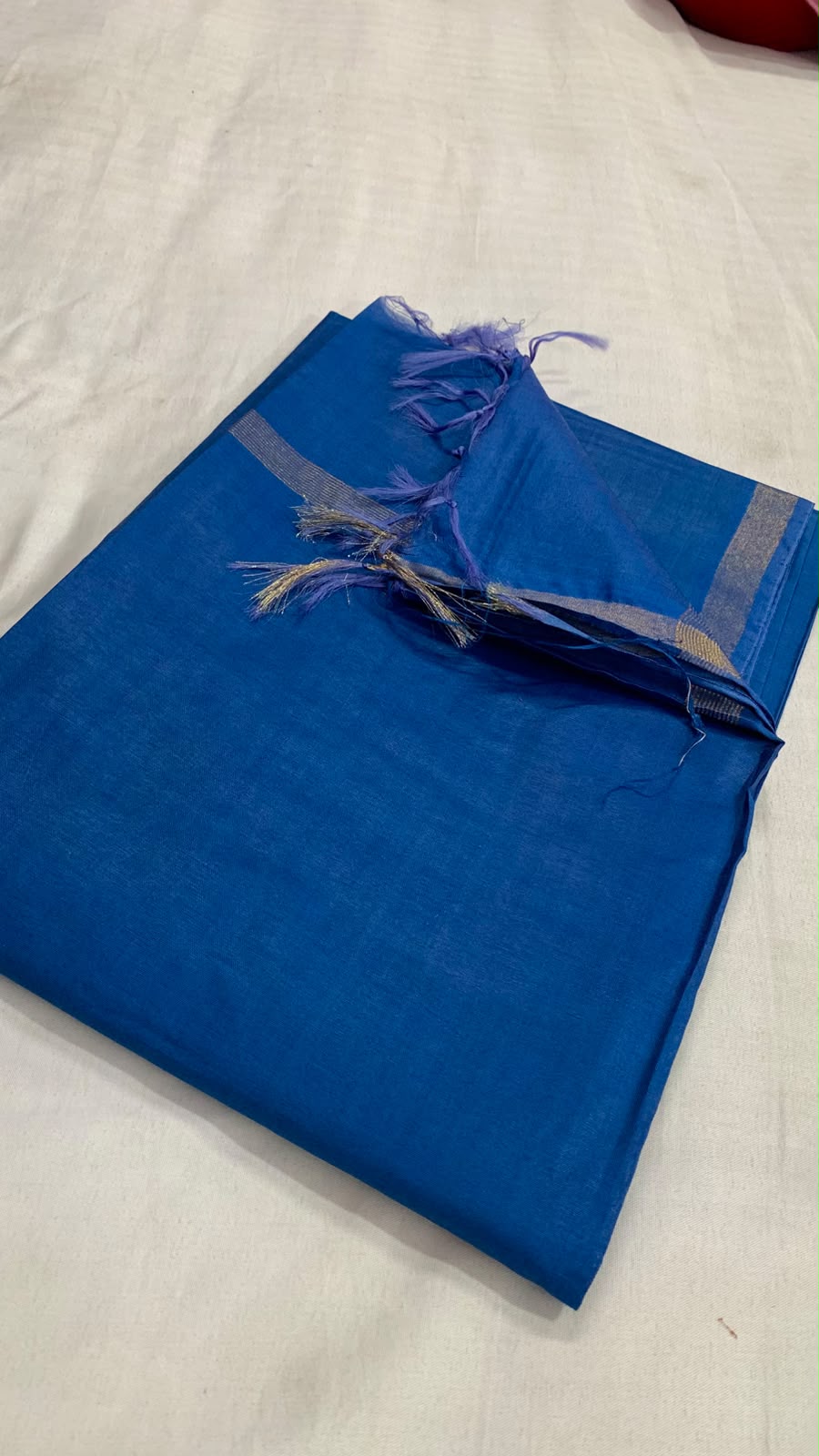 Matka Khicha Silk Saree with Patti Border