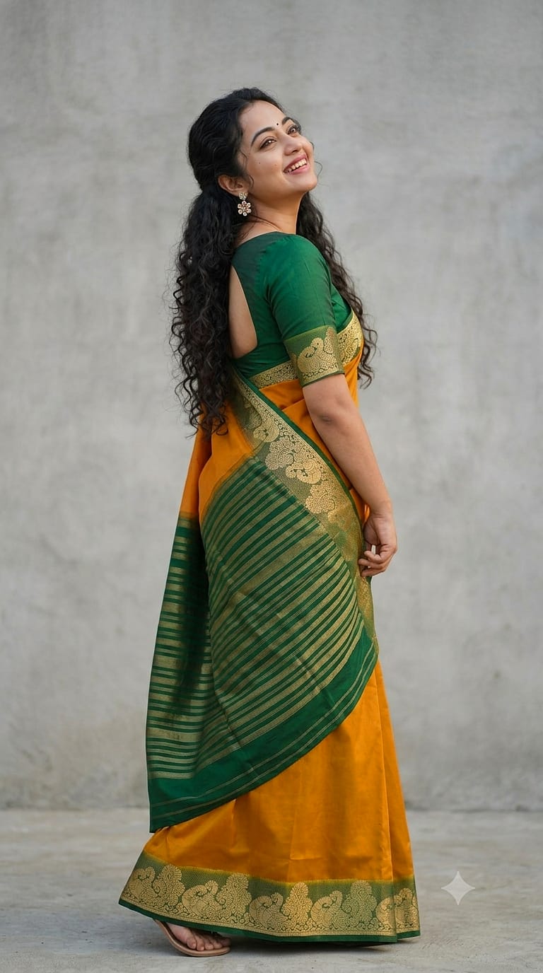 Mysore Crepe Silk Saree With Zari Weaving Border