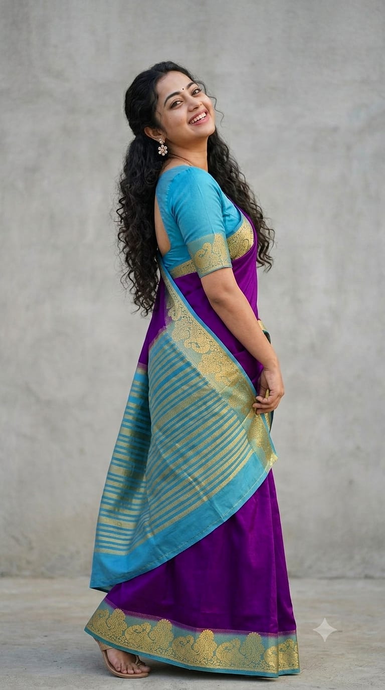 Mysore Crepe Silk Saree With Zari Weaving Border
