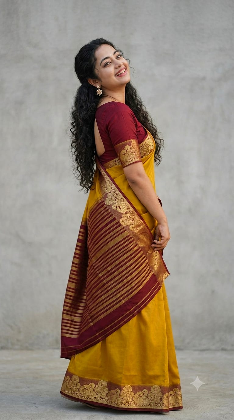 Mysore Crepe Silk Saree With Zari Weaving Border
