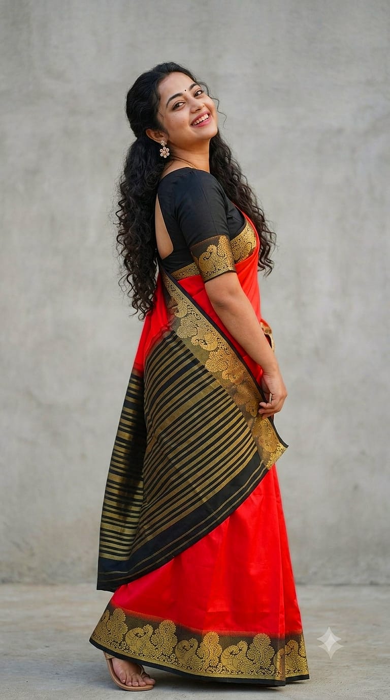Mysore Crepe Silk Saree With Zari Weaving Border