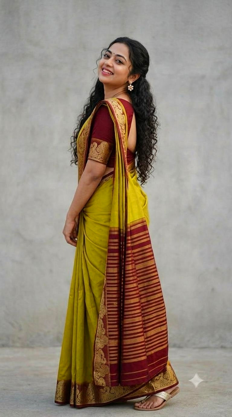 Mysore Crepe Silk Saree With Zari Weaving Border
