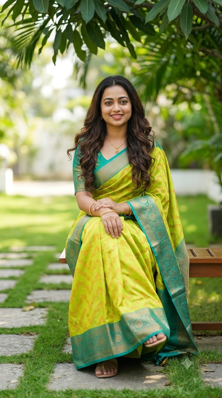 Premium Necklace Design Soft Kanchi Silk Saree