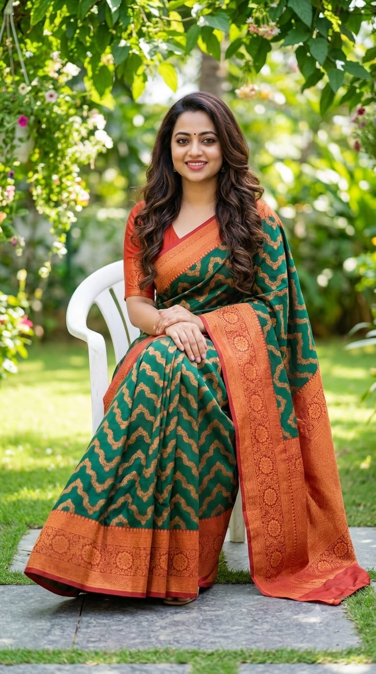 Premium Necklace Design Soft Kanchi Silk Saree