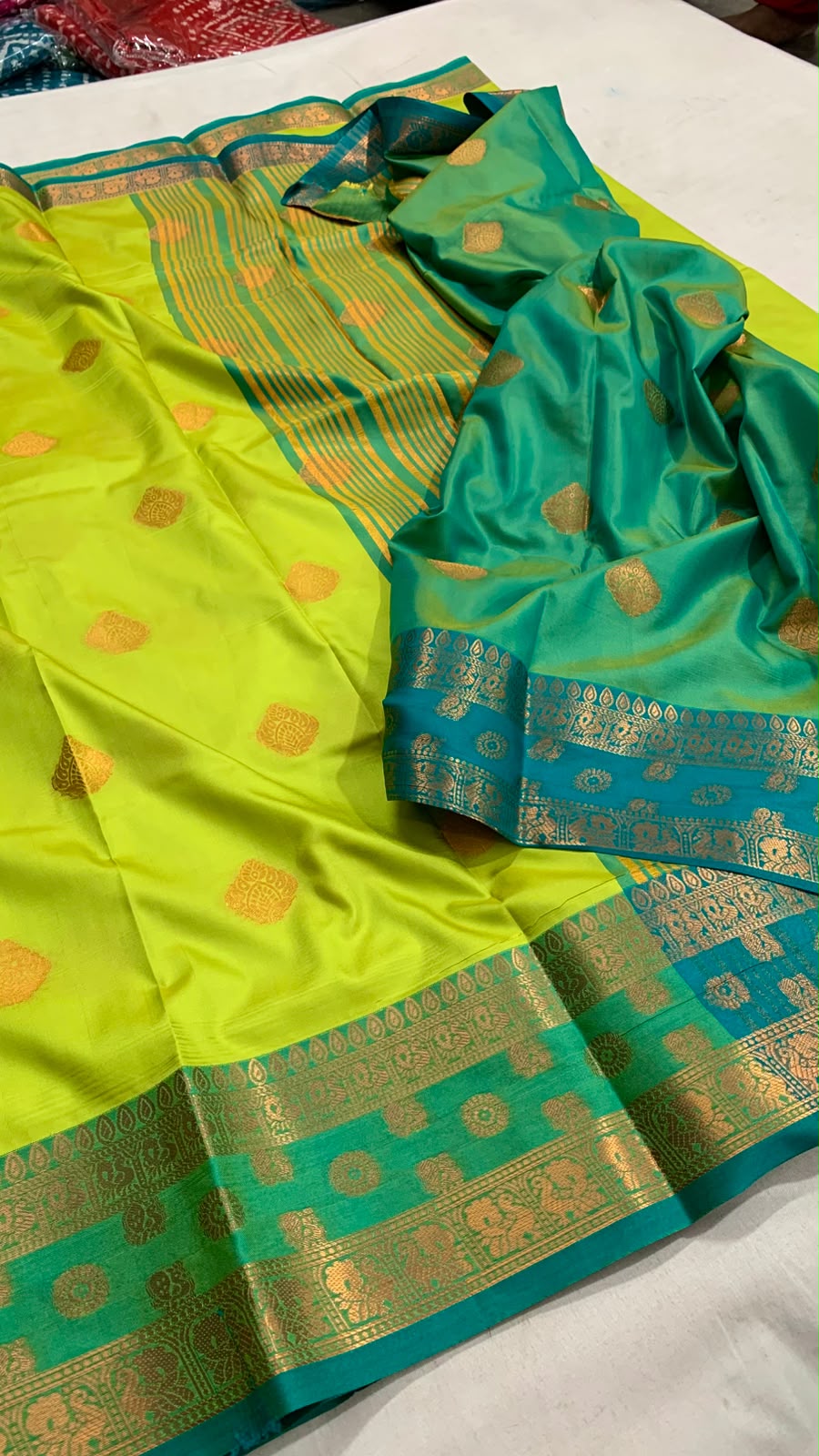 Soft Silk Copper Zari Weaving Saree