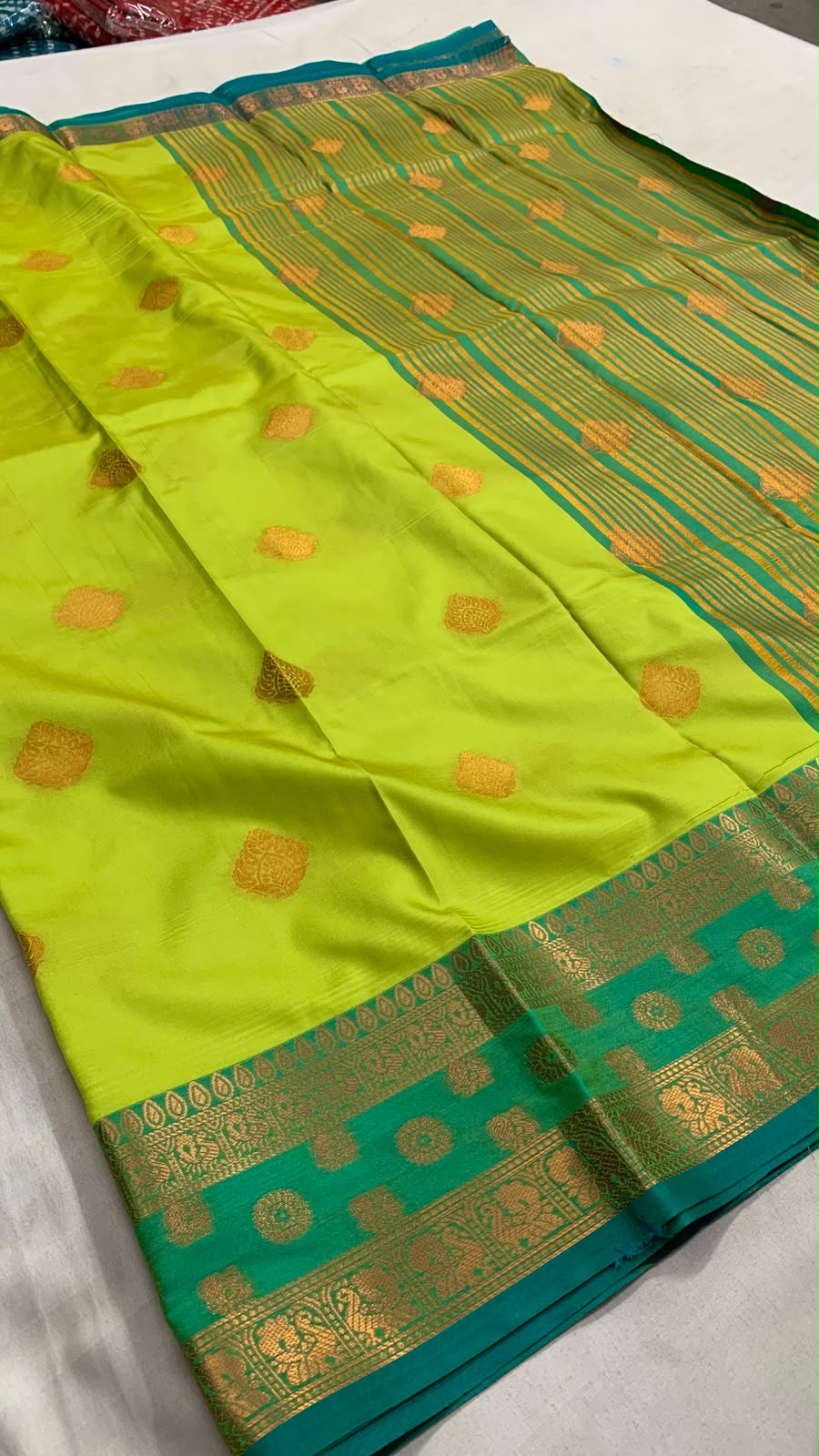 Soft Silk Copper Zari Weaving Saree