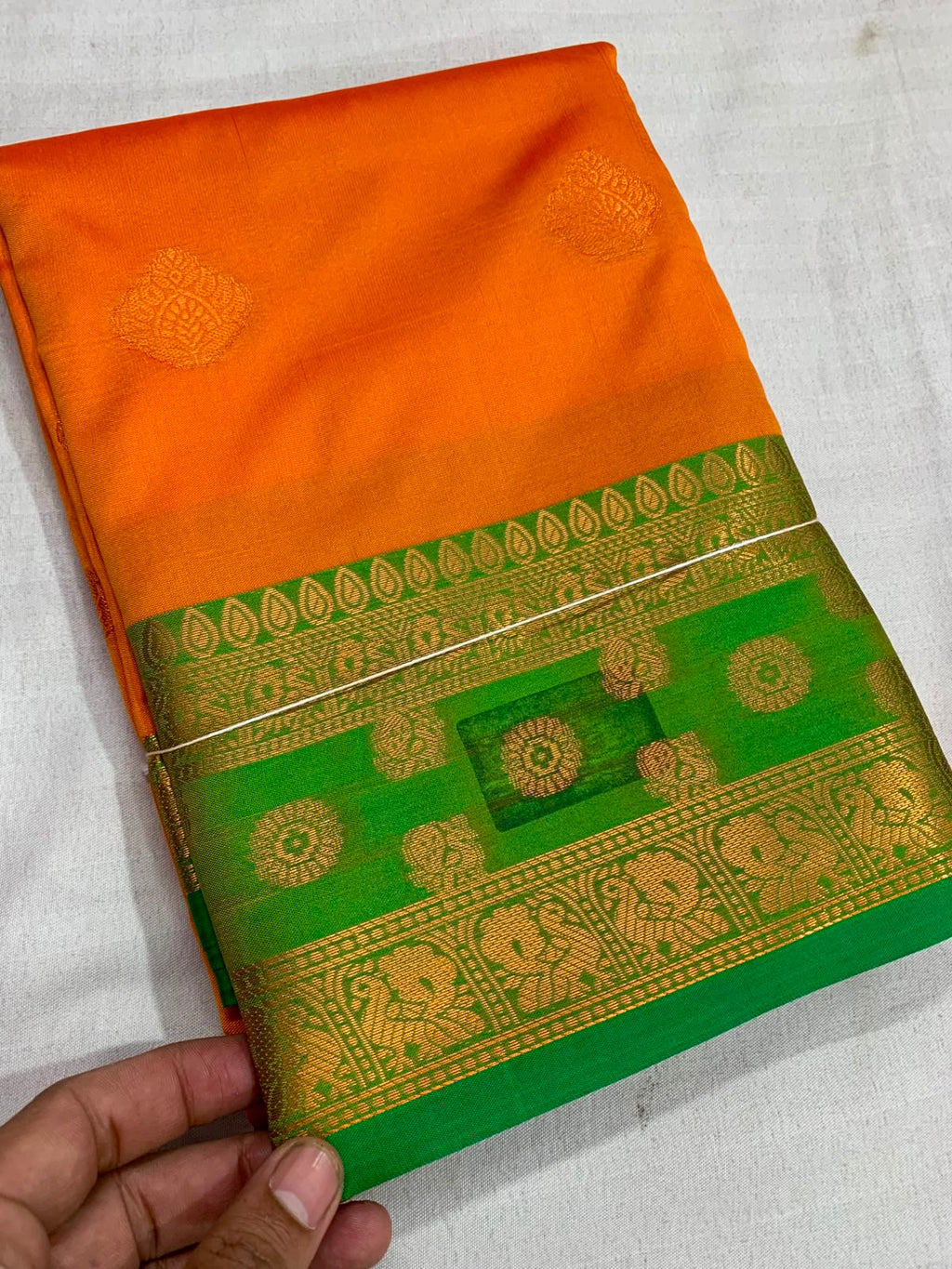 Soft Silk Copper Zari Weaving Saree