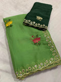Rangoli Mirror Magic Silk Saree