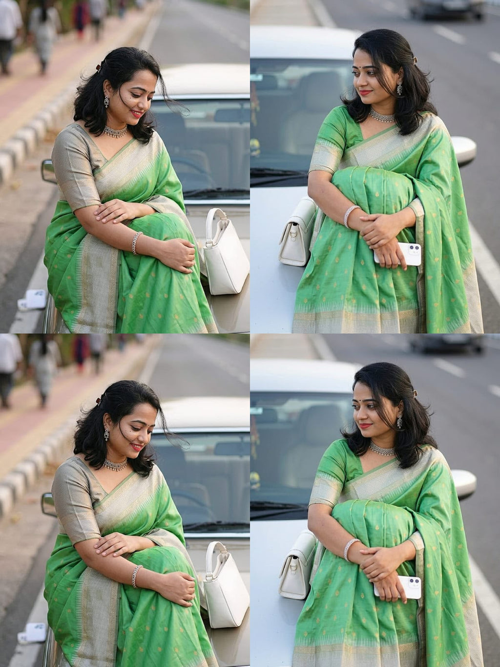 Samudrika Copper Zari Silk Saree