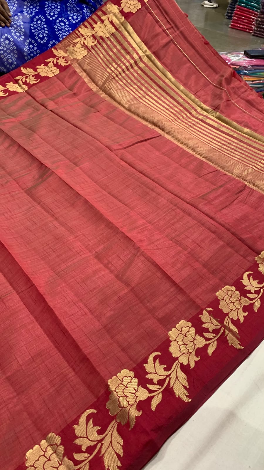 Benarasi Raw Silk Antique Zari Saree
