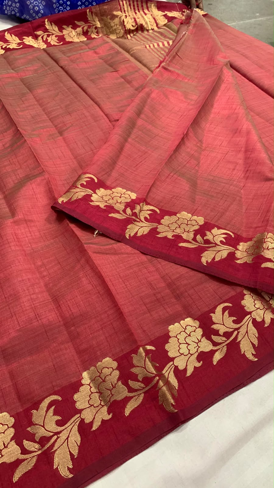 Benarasi Raw Silk Antique Zari Saree