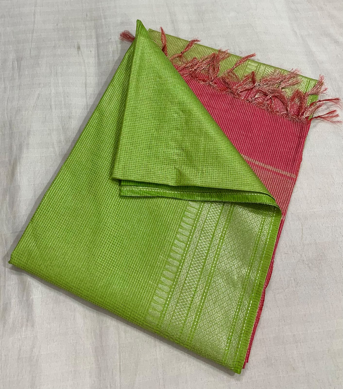 Pallavi Kollam Copper Zari Saree