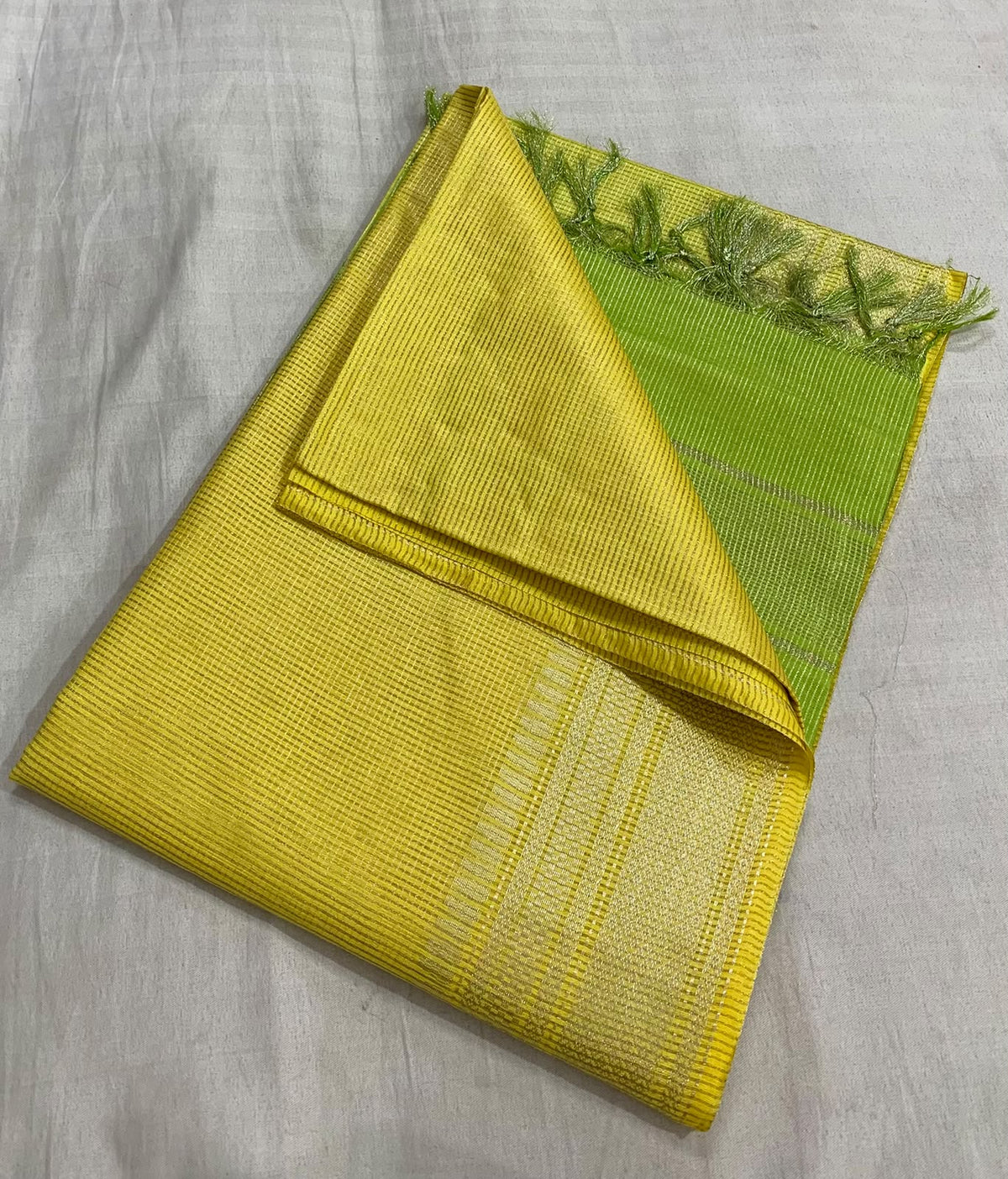 Pallavi Kollam Copper Zari Saree