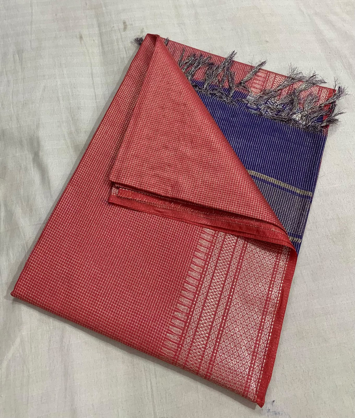 Pallavi Kollam Copper Zari Saree