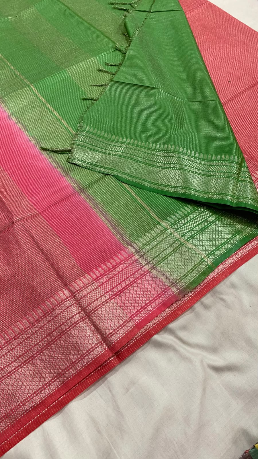 Pallavi Kollam Copper Zari Saree