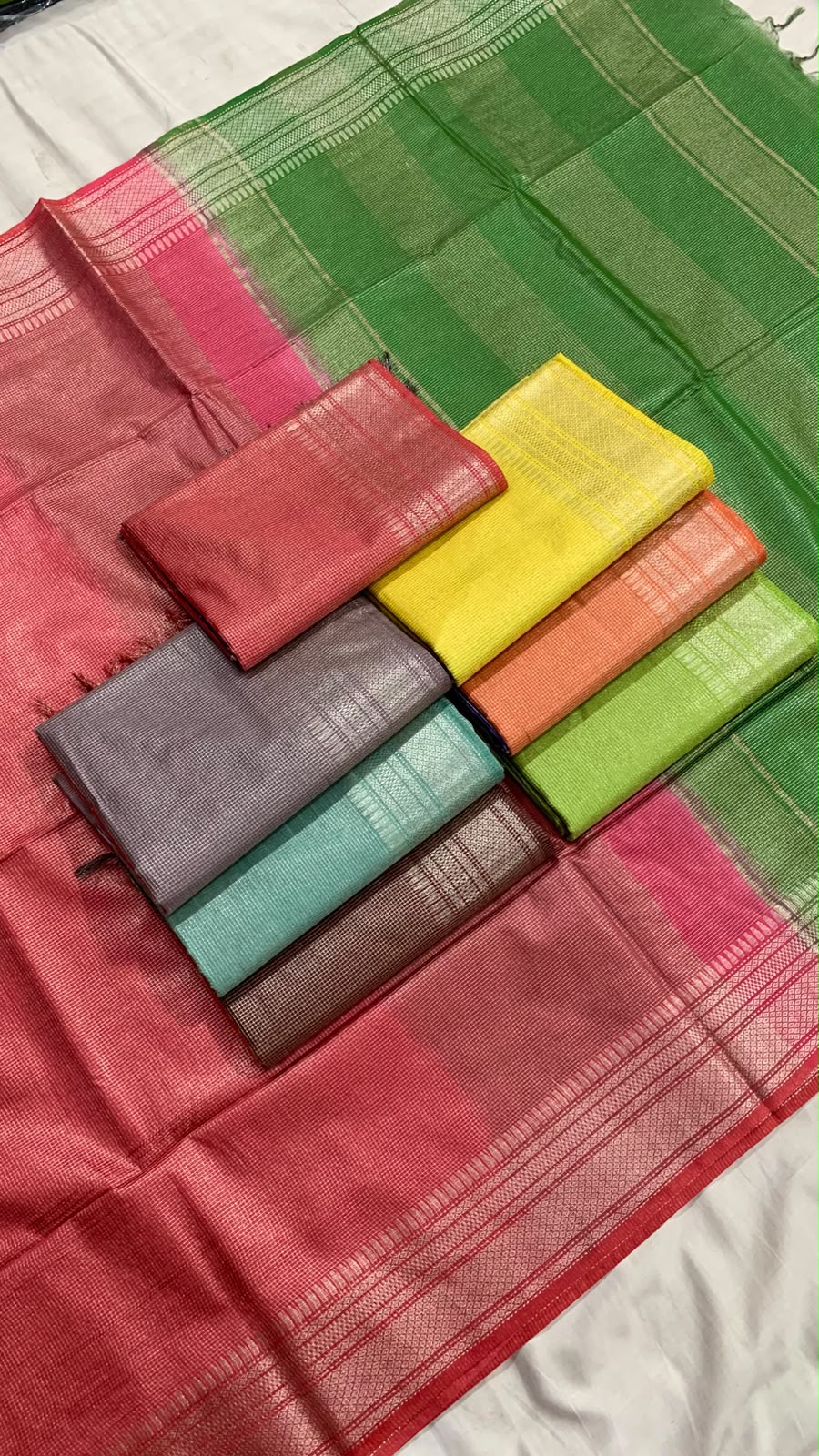 Pallavi Kollam Copper Zari Saree