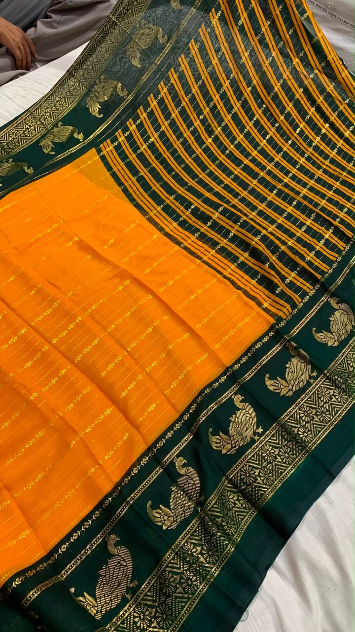 Sharmili Foil Print Georgette Saree