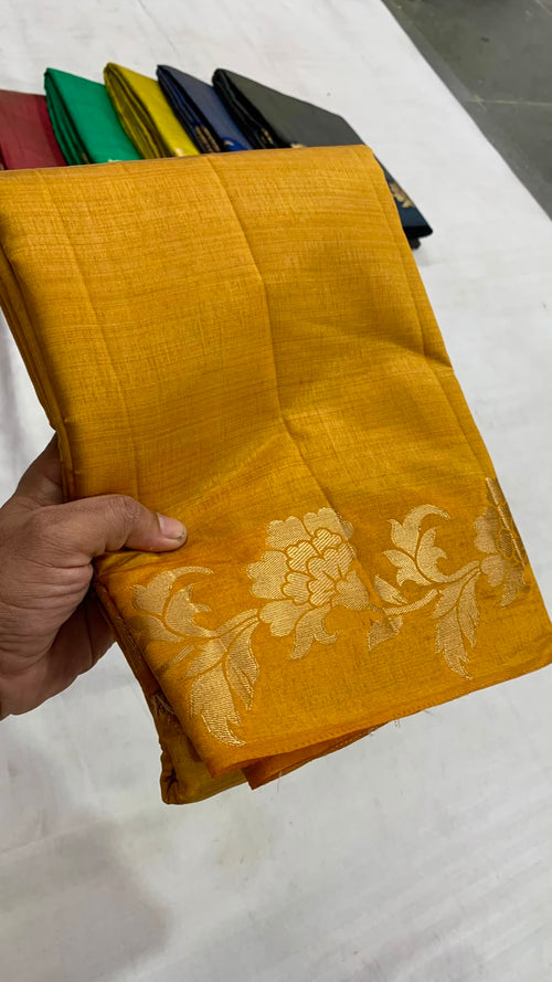 Benarasi Raw Silk Antique Zari Saree